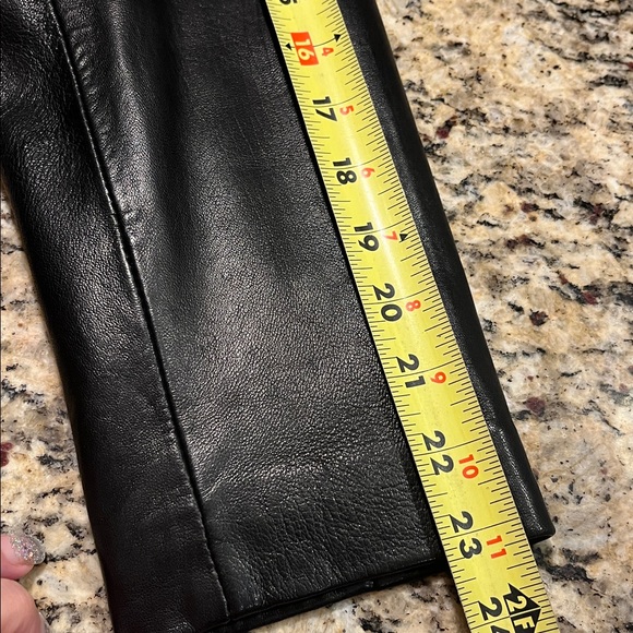 Charles Klein Black Leather Classic 3-Button Blazer Jacket size Small - Picture 14 of 14